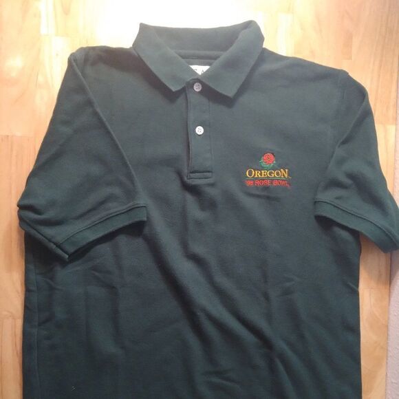 Vintage University of Oregon Ducks Rose Bowl 1995 Polo Shirt - Picture 2 of 8